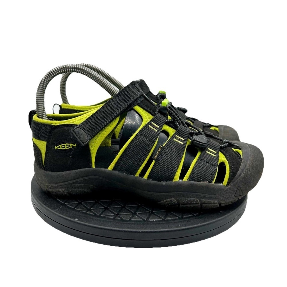 Big Kids Keen Newport H2 Black Waterproof Outdoor Hiking Sandals Size 4 Y